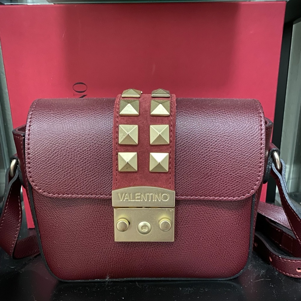 Mario Valentino - Small Crossbody Wine Color
